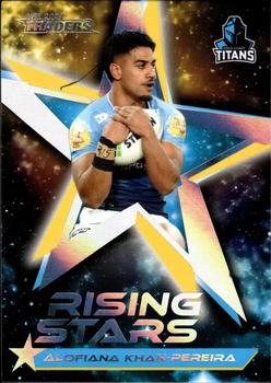 2024 NRL Traders Titanium - Rising Stars Album Cards #RSA09 Alofiana Khan-Pereira Front